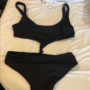 Aqua bendita black bathing suit.  EUC 
Sz medium